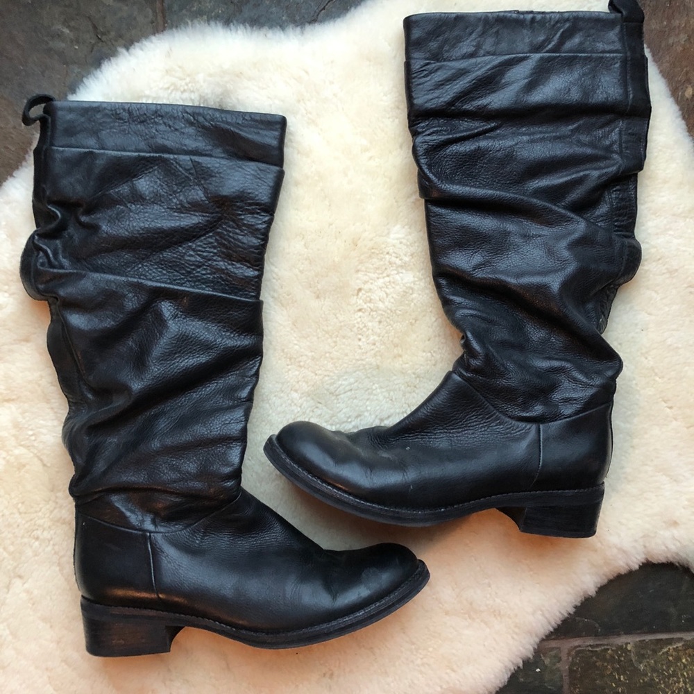 Gentle Souls Black Leather Boots
